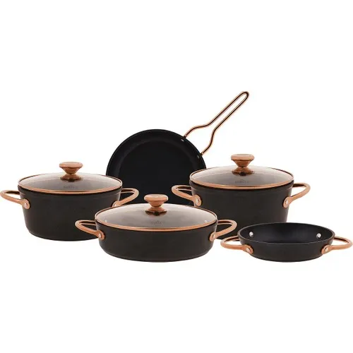 Karaca Biodiamond Power Gold 8 Piece Cookware Set