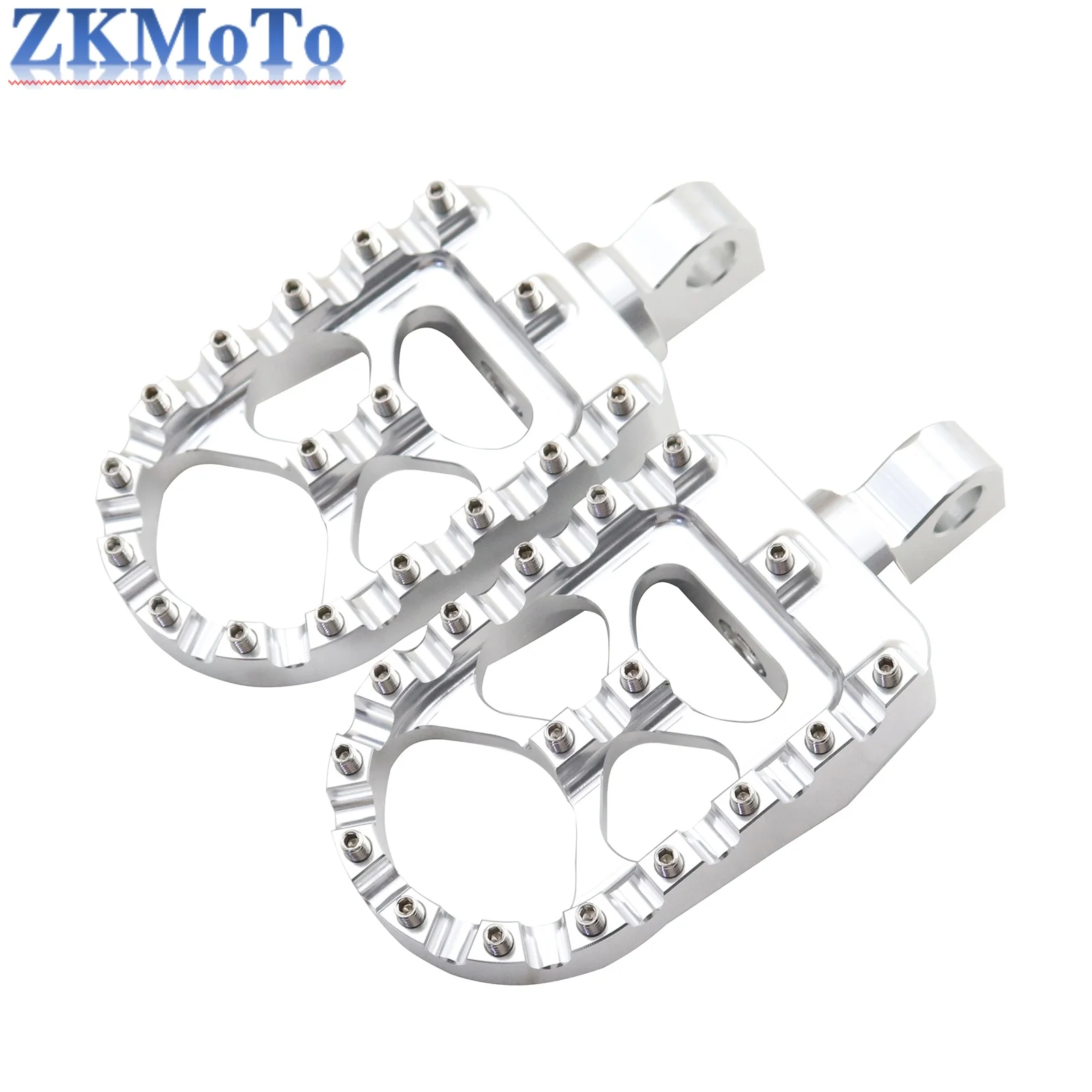 Motorcycle CNC 360° Roating Foot Pegs Wide Fat Footpegs For Harley Dyna Fat Bob Softail Sportster 883 1200 Street Bob FXDB parts