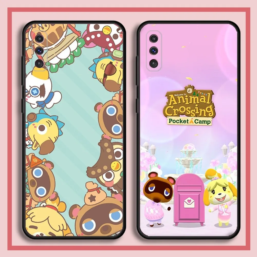 

Animal Crossing Cute Game Phone Case For Samsung S23,23,22,30,21,10,9,Note20 Ultra,Lite,Ultra,5G,Plus,FE,Black Soft Case