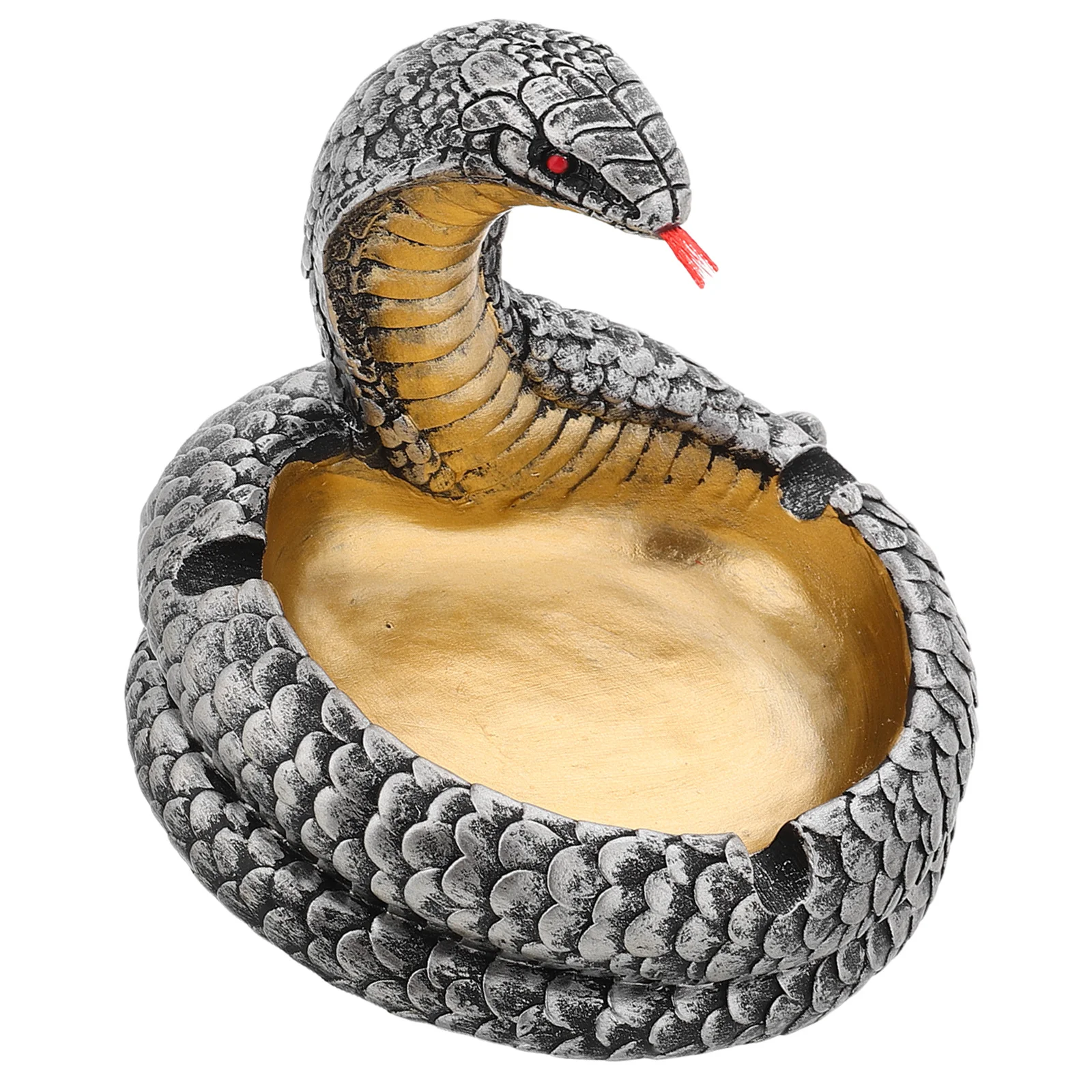 

Realistic Resin Snake Shaped Ashtray For Home Outdoor Use Halloween Party Decoration Cigar Cigarette Holder Vintage Portable