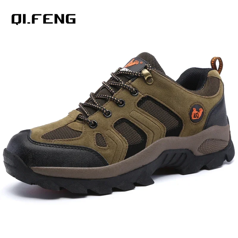 36-48 Outdoor Sports Off road Shoes Autumn Winter Couple Mountaineering Footwear Thick Sole Wear Resistant, Non slip Sneaker