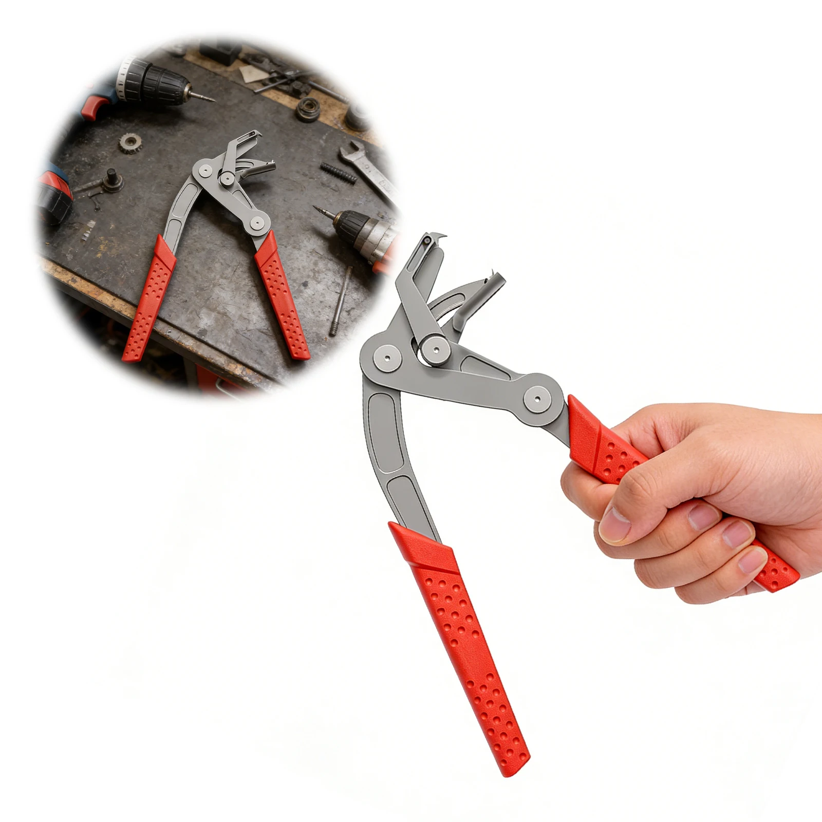 

Multi-Purpose Car Clip Pliers, 17-4 Stainless Steel Auto Fastener Clip Removal Tool, for Cars Door Panel Dashboard Interior Trim