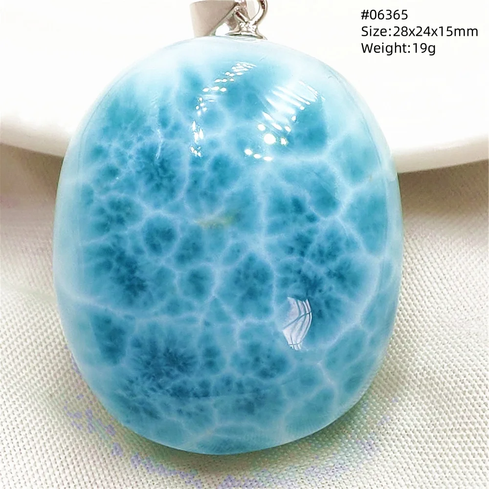 

Natural Blue Larimar Pendant Women Men 22*27.4mm Water Pattern 18K Gold Crystal Love Necklace From Dominia AAAAAAA