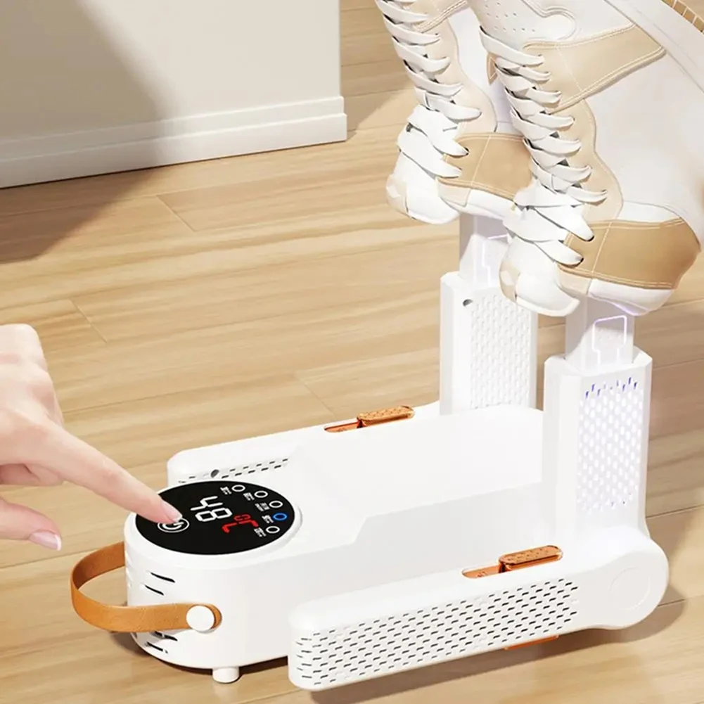 

Exquisite-Shoes Dryer Machine Retractable Boot & Gloves Dryer Intelligent Time Shoe Warmer Dry Rack For Work Boots Ski US Plug