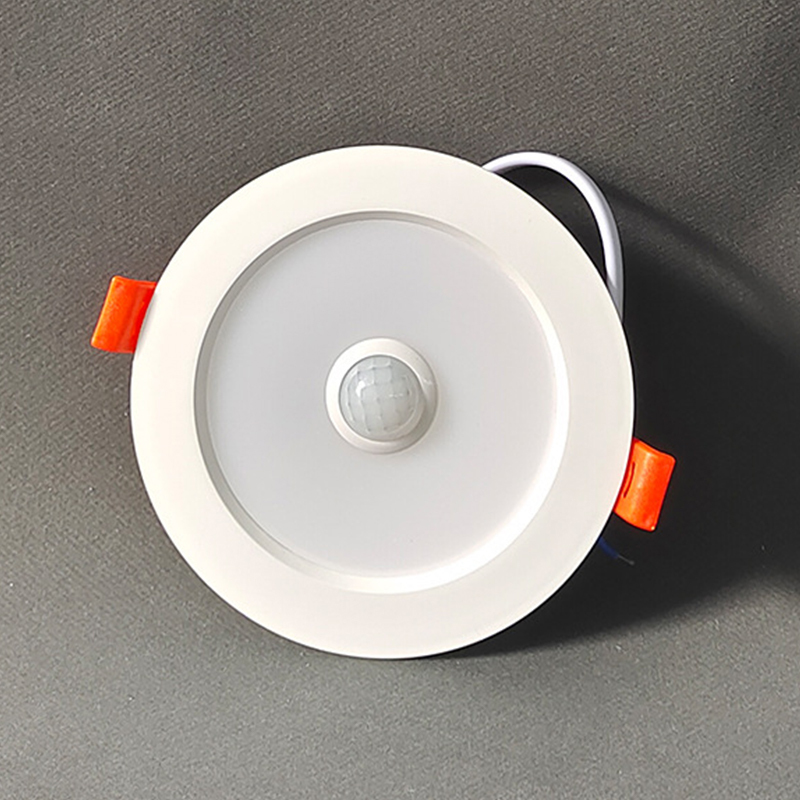  Human Body Motion Sensor LED Downlight 5W 7W 9W 220V Cold White Ceiling Panel Light For Hallway Stair Corridor 