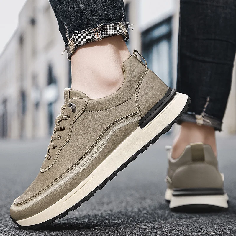 

Fashion Men's Casual Shoes Breathable Retro Flat Shoes Big Size Zapatillas Hombre Men Lace-up Trainers Running Outdoor Sneakers