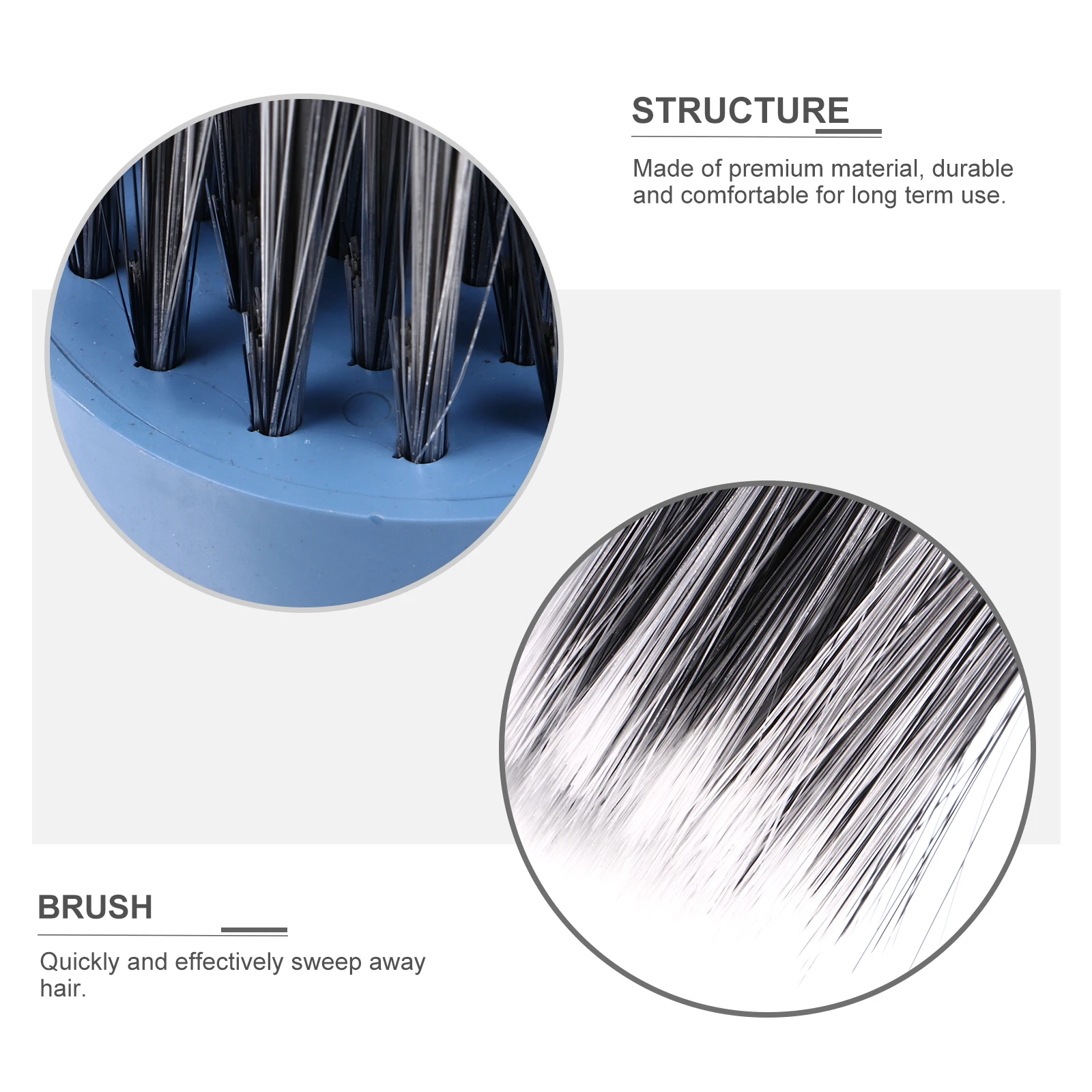 

2Pcs Professional Hairdressing Brush Fine Soft Bristles Easy Clean Hair Cutter Accessory for Barbershop Home Use