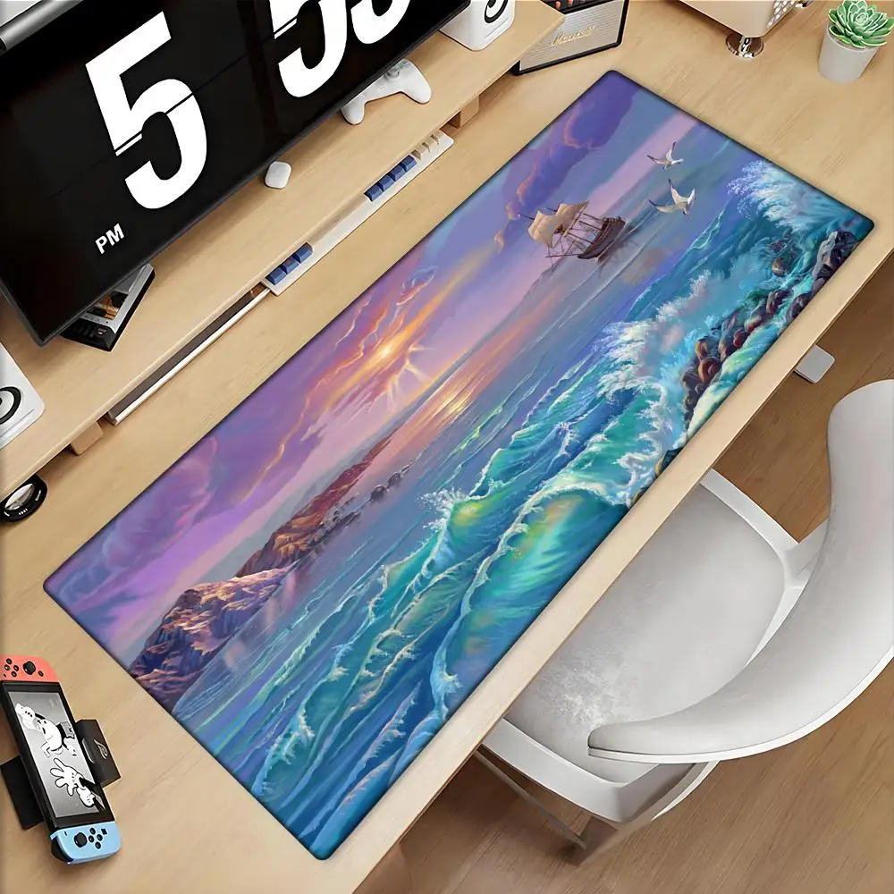 

Pirate Ship nautical ship Mouse Pad Gaming Mousepad Abstract Large 800x400mm MouseMat Gamer XXL Mause Carpet cartoon PC Desk