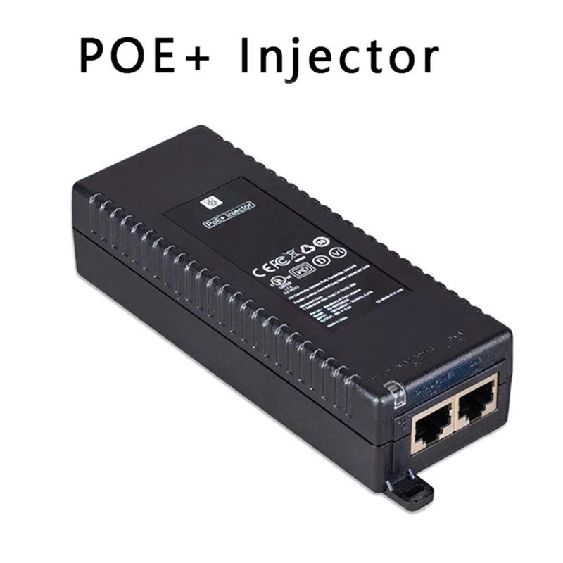 Gigabit POE Injector 1000M Device Output 30w Standard Power Supply Switch for RPi 5/4b-BCBW