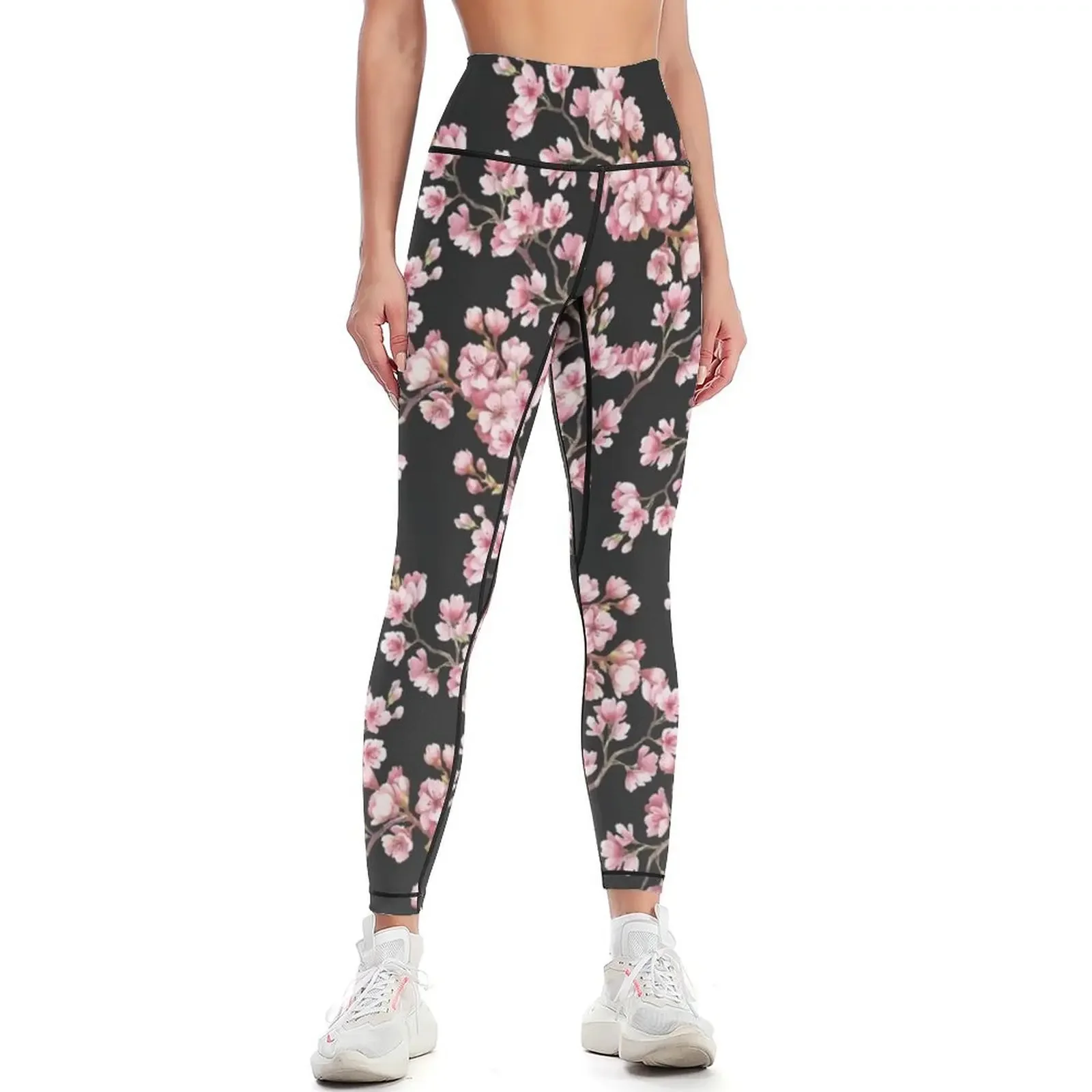 

Леггинсы с рисунком вишни, спортивная одежда для спортивной одежды, женские леггинсы для спортзала для фитнеса, женские леггинсы для фитнеса