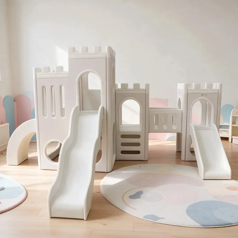 Premium Kids Soft Play Castle Sensory Climber Slide Crawl Play Set Indoor Playground Equipment for Cafe Mall Party Rental