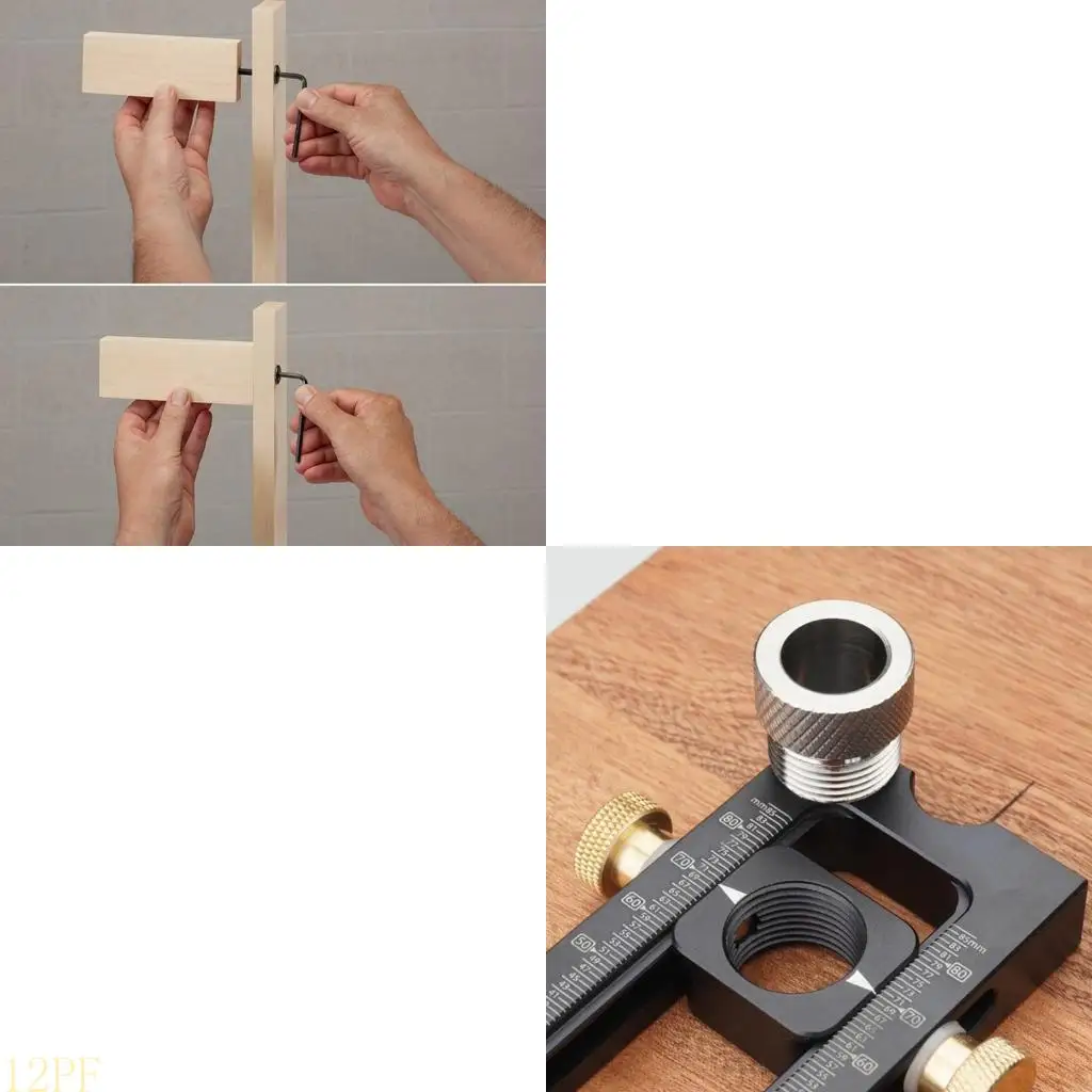 12PF Concealed Crossing Pocket Hole Jig Hole Puncher Locator Doweling Jig For Furniture Connecting Carpentry Tool