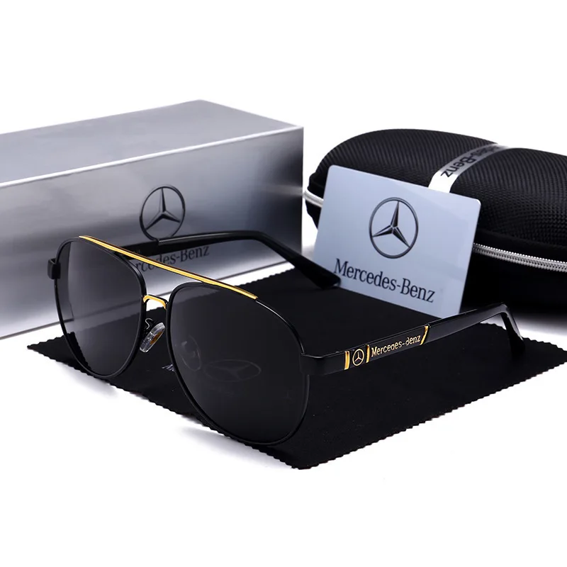 

For Mercedes Benz A B C E S V Class GLB GLC GLE AMG Pilot SLK SLC ML Car High Men Anti Glare Driver Goggles Polarized Sunglasses