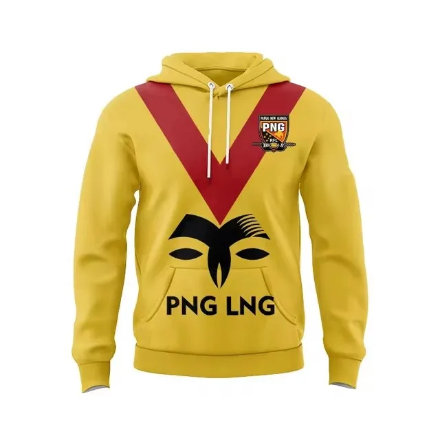 2017 PNG MENS HOME RUGBY Hooded zipper Jersey Kids -Women's-Men's TRAINING JERSEY Size: S-XL-5XL ( Print name and number )