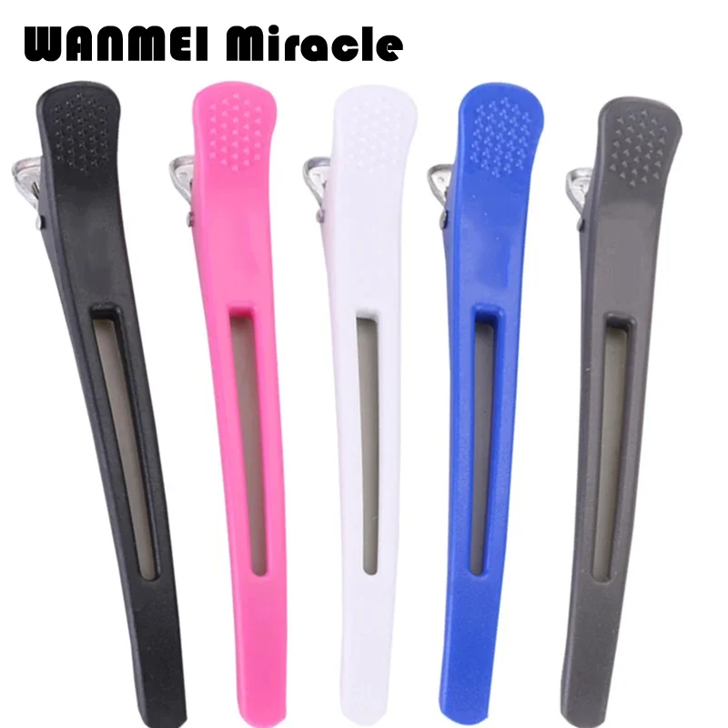 6pcs Alligator Hair Clips Salon Hairdressing Clamps Clips Rubber Hair Sectioning Clip Crocodile Hairpin Hair Styling Accessories