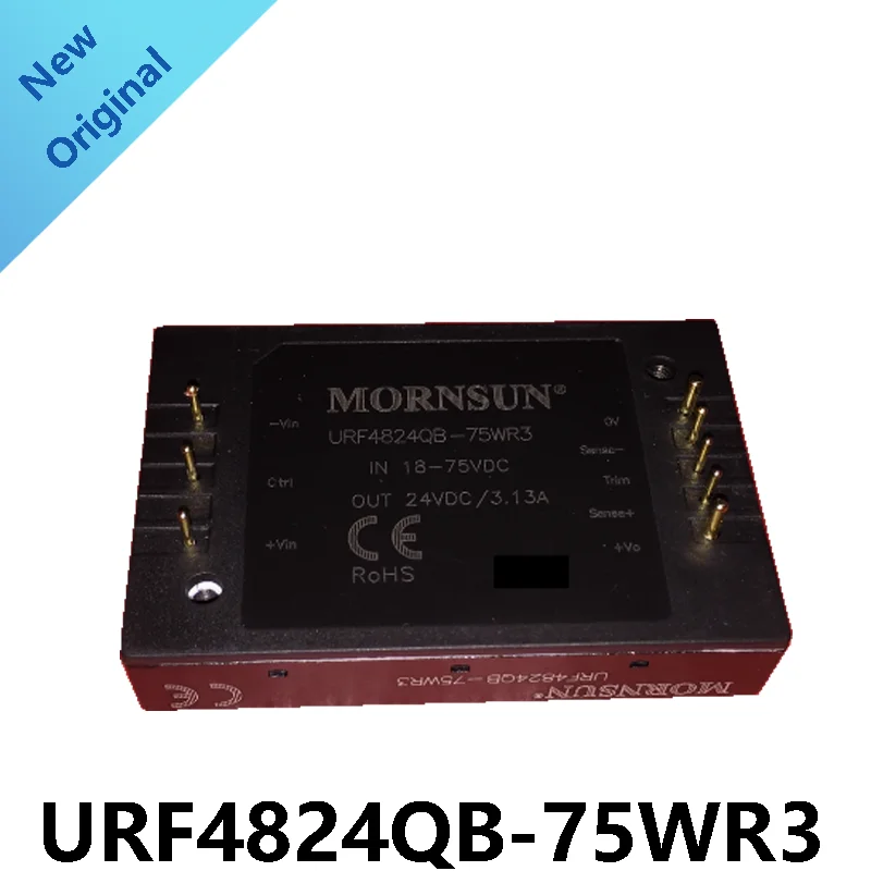 

URF4824QB-75WR3 Модуль питания постоянного тока от 18-75 В до 24 В, 3,13 А, 75 Вт