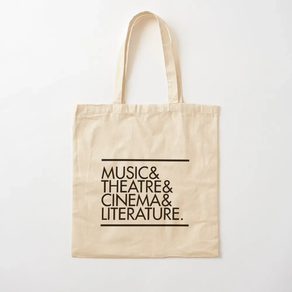 

Music Theatre Cinema Literature Tote Bag university shopper bag women bag