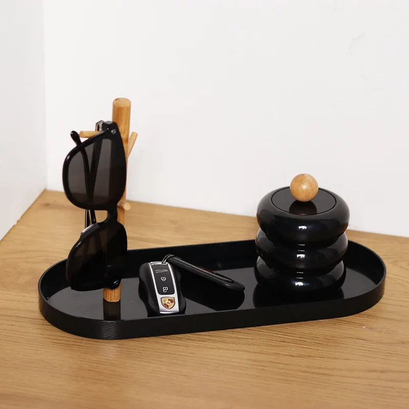 Nordic branch tray living room entrance key hanger sundries desktop cosmetics storage tray