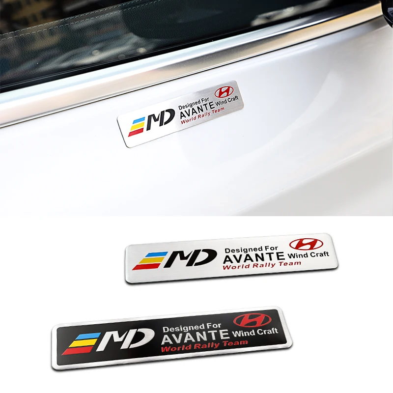 سيارة التصميم ملصق ثلاثية الأبعاد الألومنيوم الذيل شعار شارة الجسم ملصق مائي لشركة هيونداي جينيسيس N-LINE I10 I20 I30 I40 IX20 IX35 كونا جيتز
