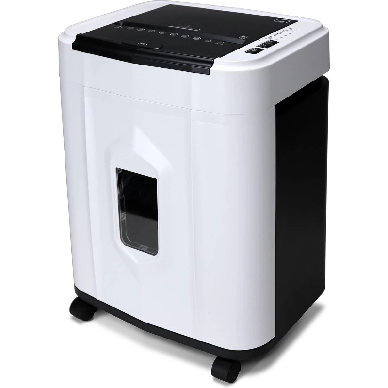 AU120MB 120-Sheet Auto Feed High Security Micro-Cut Paper Shredder / 30 Minutes (White/Black)