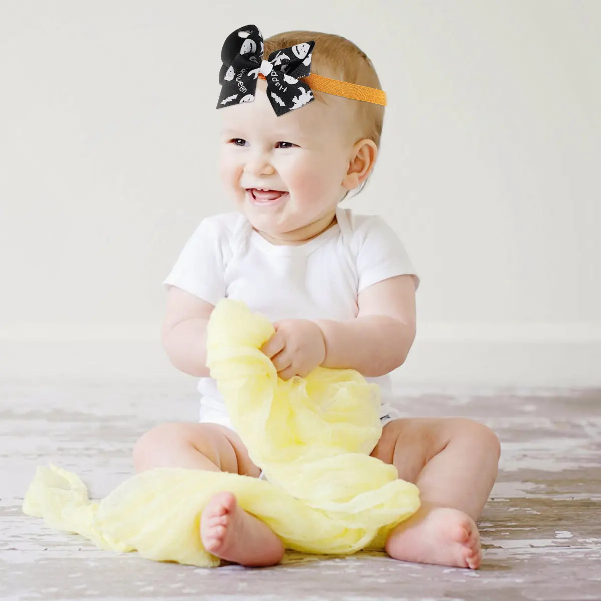 4Pcs Butterfly Bowknot Headbands Soft Comfortable Hair Bands Decorative Hair Ornaments for Halloween Birthday Photo
