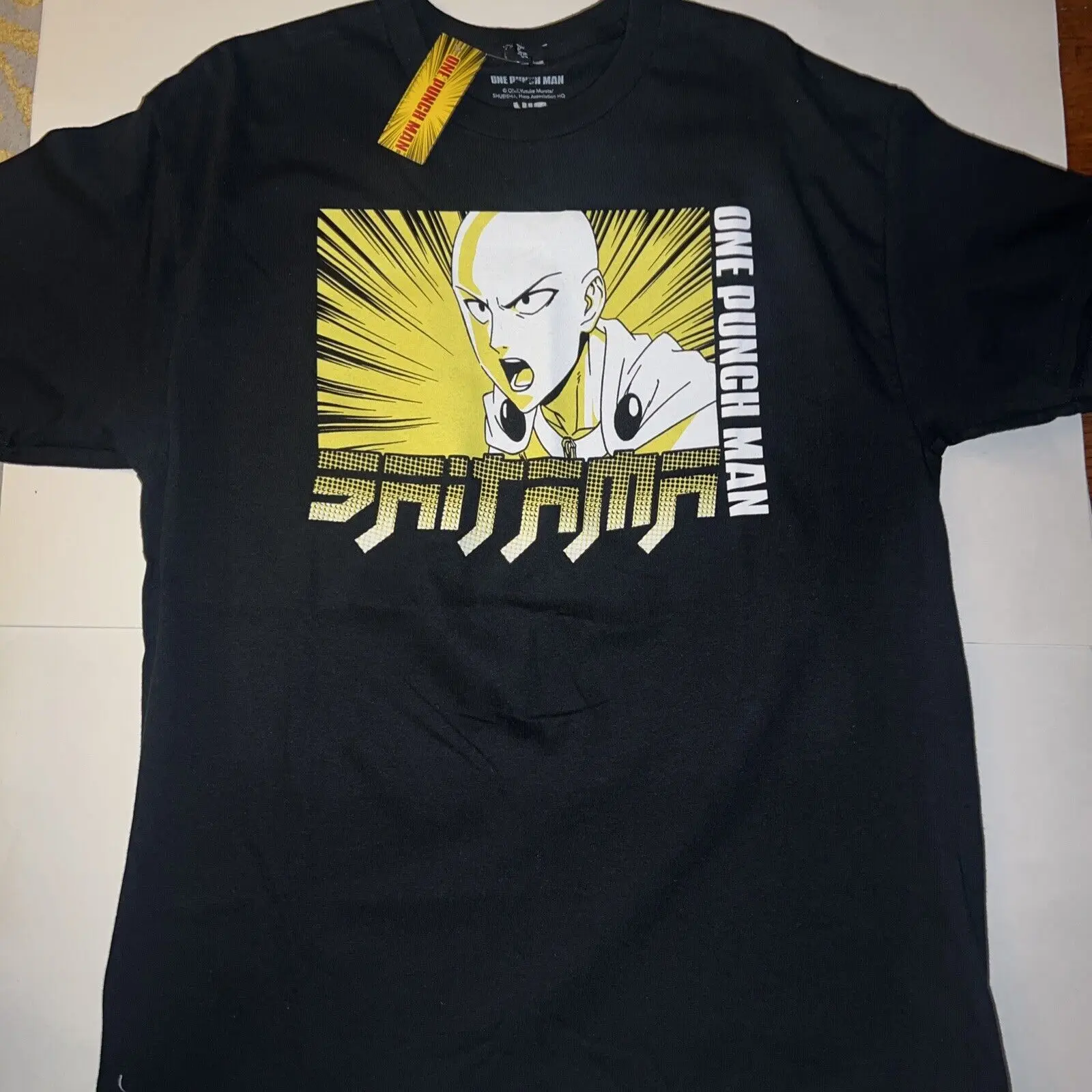 

NWT Men’s Officially Licensed One Punch Man Black T Shirt Sz L