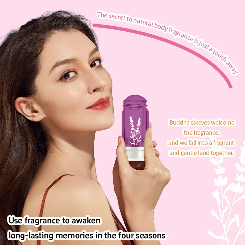 ผู้หญิงน้ําหอม 15g ลาเวนเดอร์ Floral TONE กลิ่นหอมยาวนาน Purifying Body กลิ่นระงับกลิ่นกาย Stick