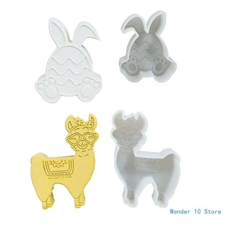 

Rabbits Silicone Mould Alpacas Molds Handmade Plaster Molds Baking Molds