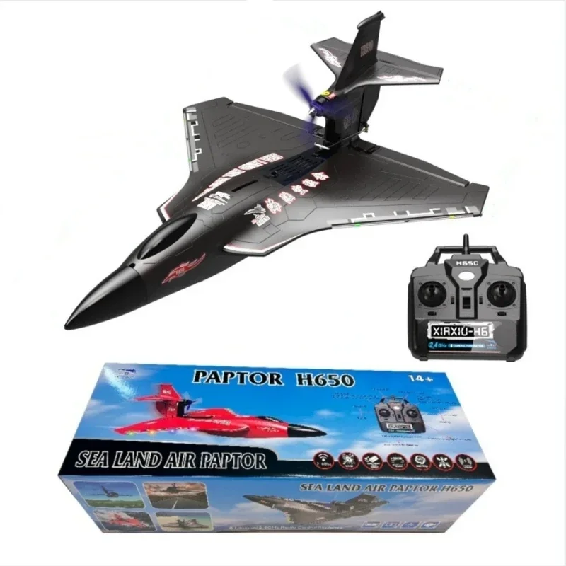 Raptor H650 Aerobatics Waterproof Aircraft Six Channel Fixed Wing Foam Brushless Motor Control Model Aircraft Toy Christmas Gift