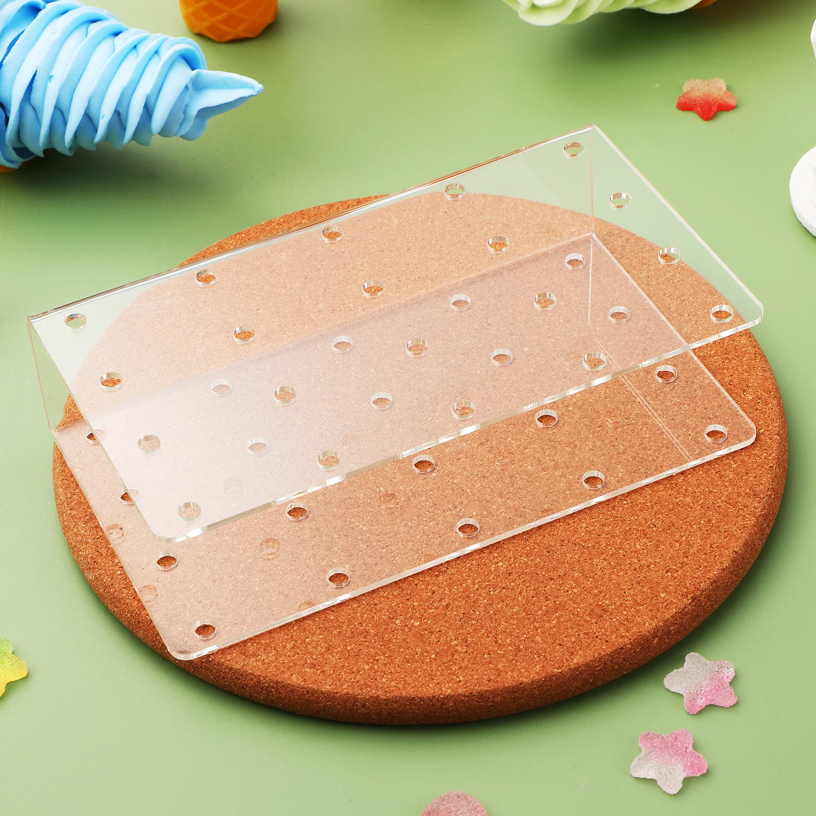 

2 pcs Acrylic Display Stand For Cake Pops Lollipops Candy Sticks Party Wedding Event Decor Lollipop Holder Stand Cake Pop