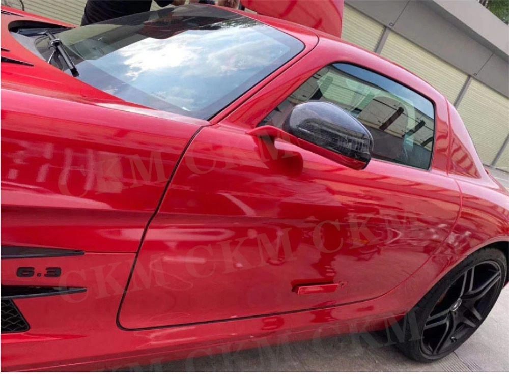 

Сухие боковые зеркала заднего вида из углеродного волокна, крышка зеркала, 1 пара комплектов кузова для Benz SLK SLC SL SLS AMG GT Coupe 15-22