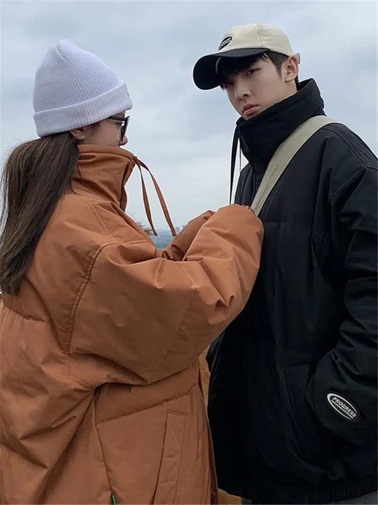 

Утепленная белая пуховая куртка для пар, зимняя верхняя одежда для мужчин и женщин, молодежная и стильная, для повседневного использования