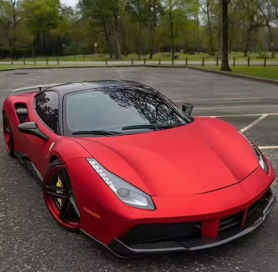 2015-2018 for 488 F488 GTB/Spider Customization Upgrade Novitec Carbon Fiber Bumper Front Spoiler Side Skirts Diffuser Rear