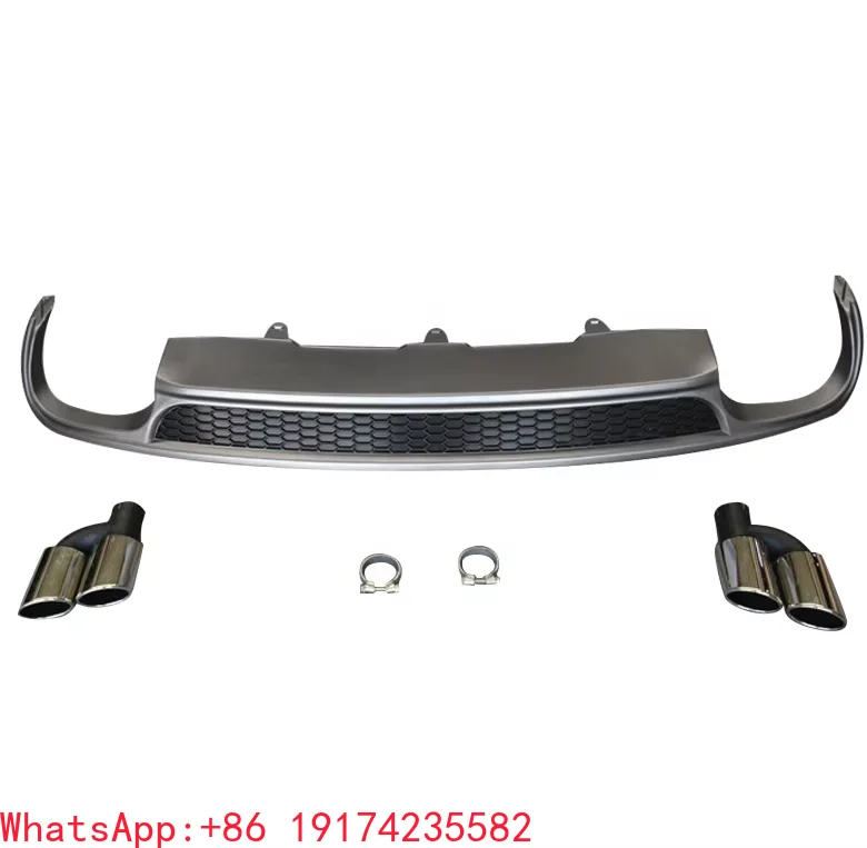 For Hot Sale Modify Auto Upgrade Parts Rear Diffuser With Tailpipe For A6 S6 Non-sline Version 2016-2018