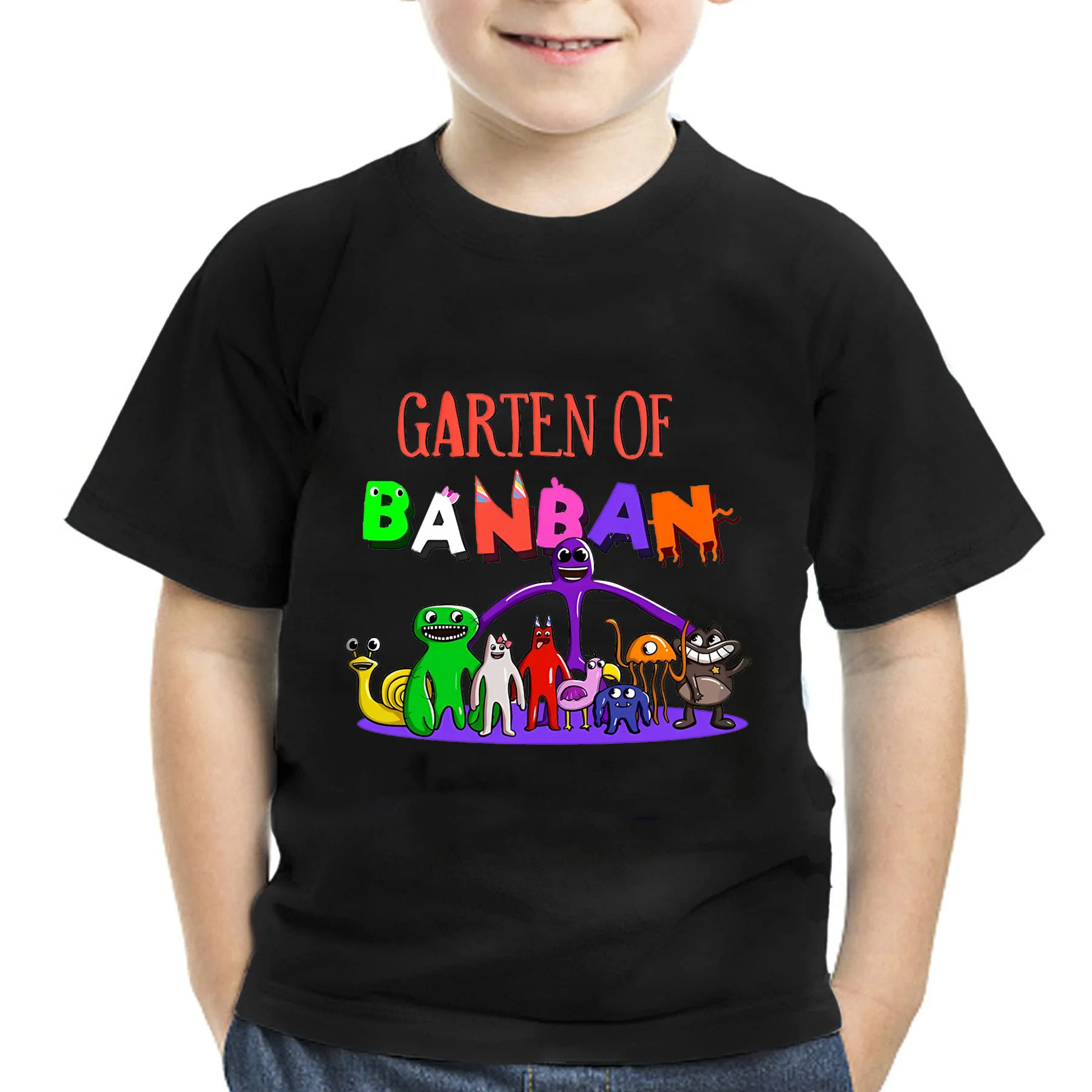 Game Kids Clothes Fashion Garden of Banban Cartoon T-shirt Summer Short Sleeve Tops Tee Boys Girls T-shirts Children's Clothing