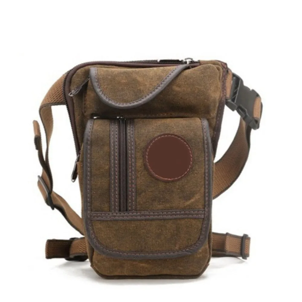 Canvas Drop Leg Bag Nylon Adjustable Straps Waist Pack Vintage High Quality Messenger Shoulder Bag Motorcycle Riding