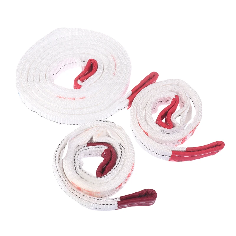 

1Tx3M 1Tx1M 2Tx1M Industrial Lifting Belt Wear Resistant White Flat Lifting Belt Trailer Sling Crane Hoisting Cargo