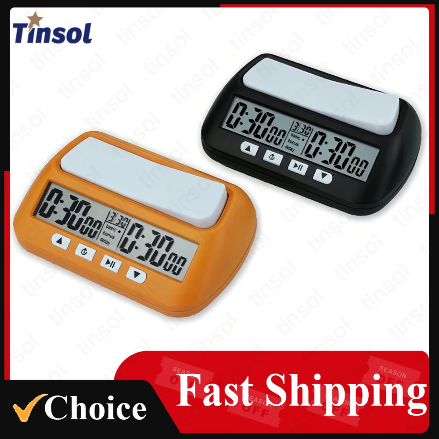 

TINSOL 2026 New 3-in-1 Multipurpose Portable Professional Chess Clock Digital Chess Timer Game Timer