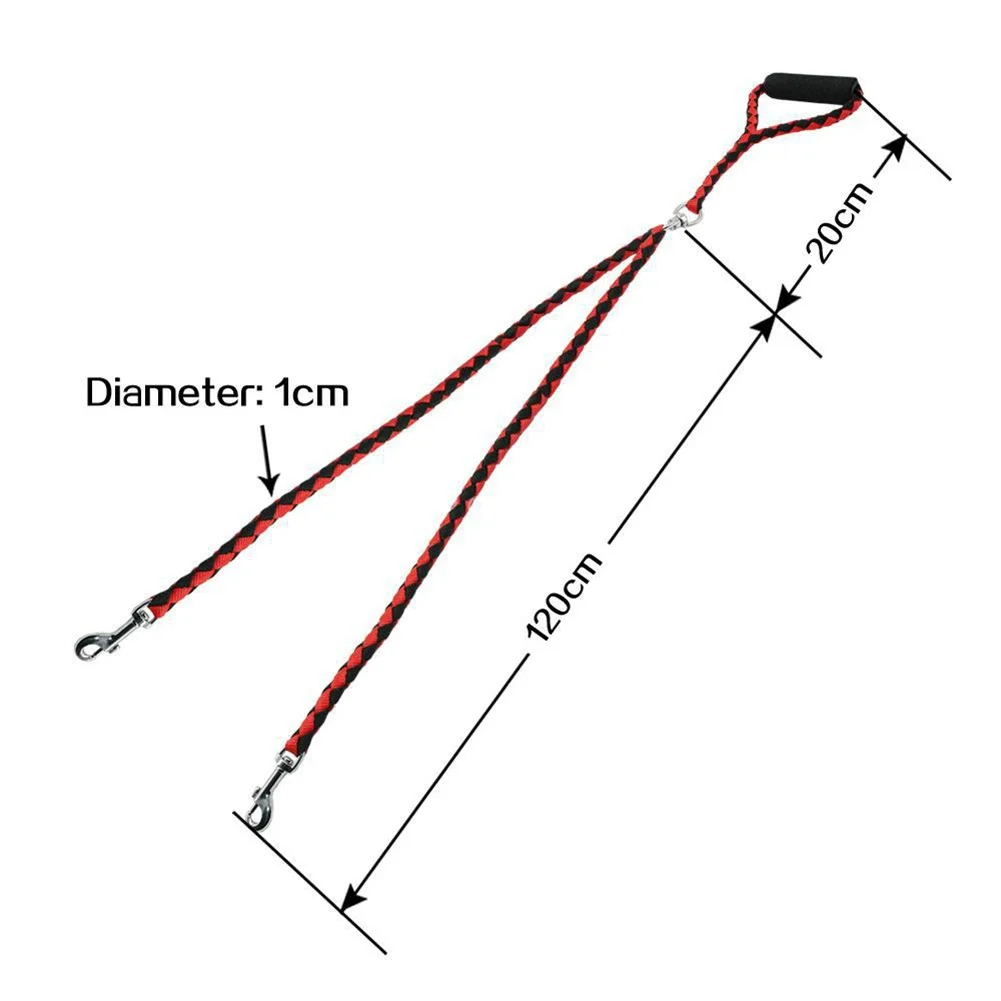 Pet Dog Double High-quality Traction Rope for Dogs Leashes Convenient and Durable Leads