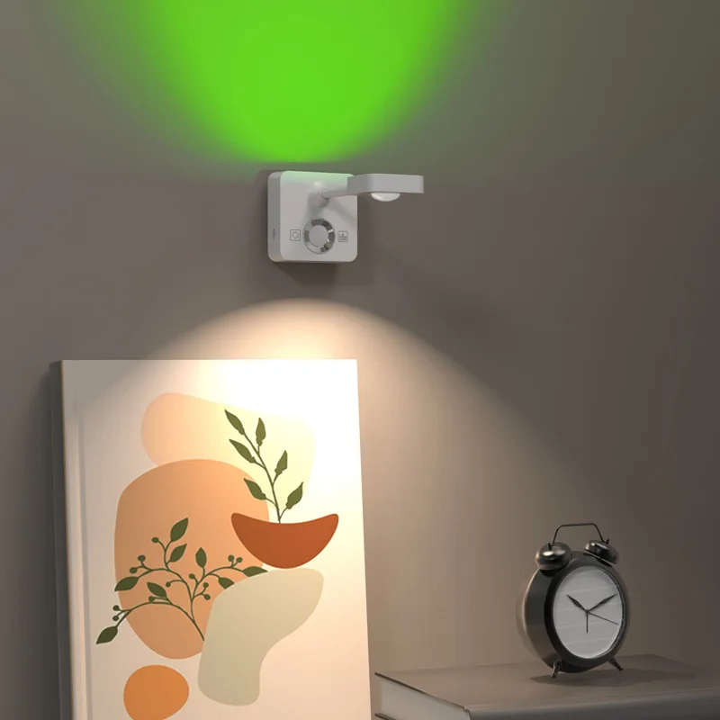 Light Motion Sensor Lamp for Ambient Illumination Night Table Lamp for Bedrooms with Sunset Light Effect and Led Lights