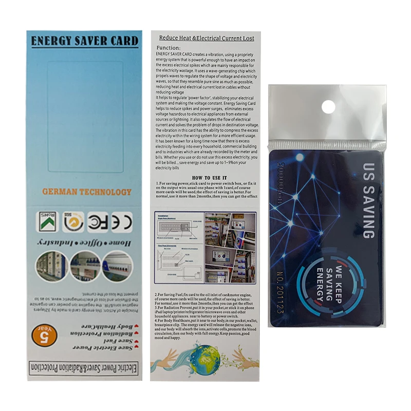 CAMAZ energy-saving card 20000cc negative ion bio energy-saving card EMF Protection