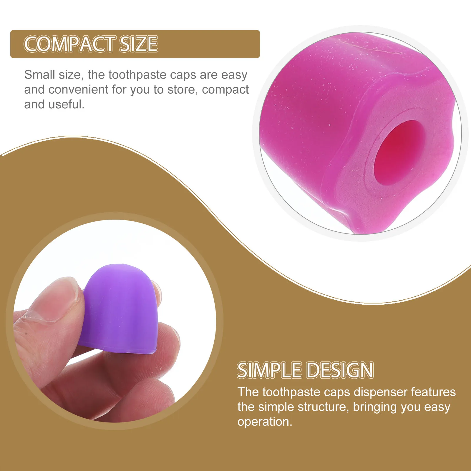 4Pcs Toothpaste Cap Covers Self Sealing Toothpaste Pump Dispenser Paste Squeezer Toothpaste Caps Household Bathroom Supplies