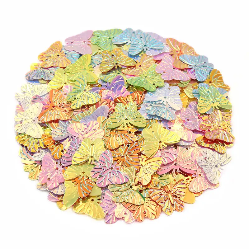 100Pcs Butterfly Paillettes Loose Sequins For Crafts Garment Sewing Supplies DIY Make Earrings Accessories Scrapbook Material