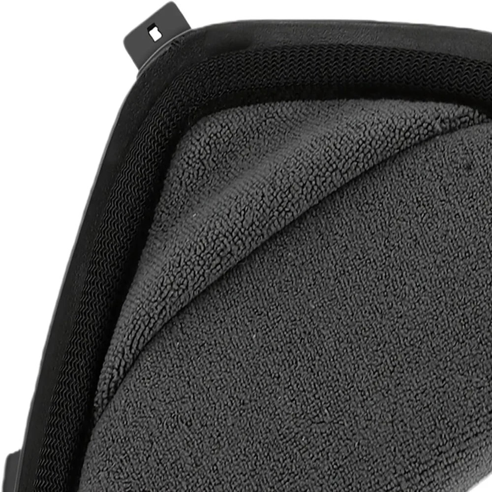 Plastic and Cotton Helmet Chin Curtain Lightweight Black and Grey Helmet Chin Guard Easy Installation for K5 / K5S Helmets