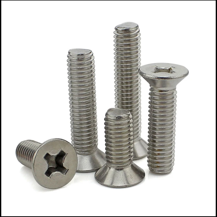 M2.5 M2.5*4 M2.5x4 M2.5*5 M2.5x5 M2.5*6 M2.5x6 304 316 Stainless Stee ss Phillips Cross Recessed Countersunk CSK Flat Head Screw