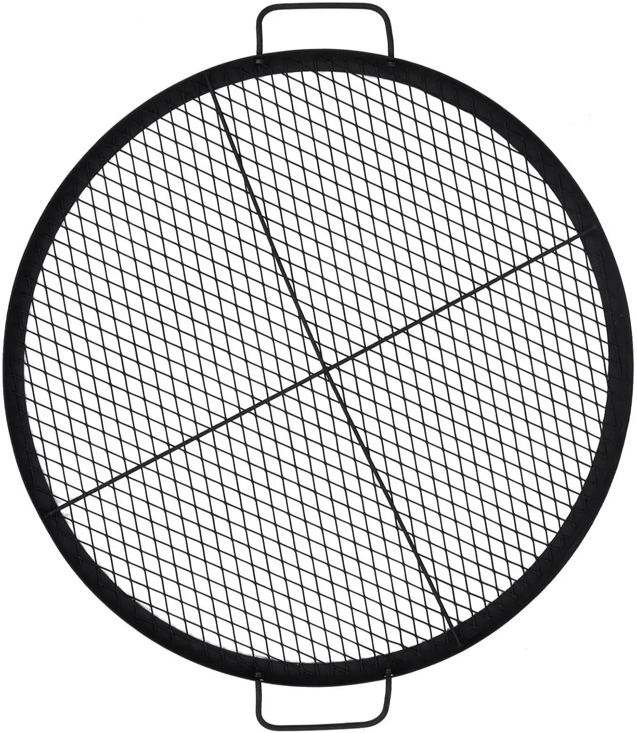 

IDEALHOUSE 36-дюймовая решетка для костровой чаши X-Marks, круглая решетка для приготовления пищи, сверхпрочная решетка для барбекю на костровище с ручкой, аксессуар для костровой чаши