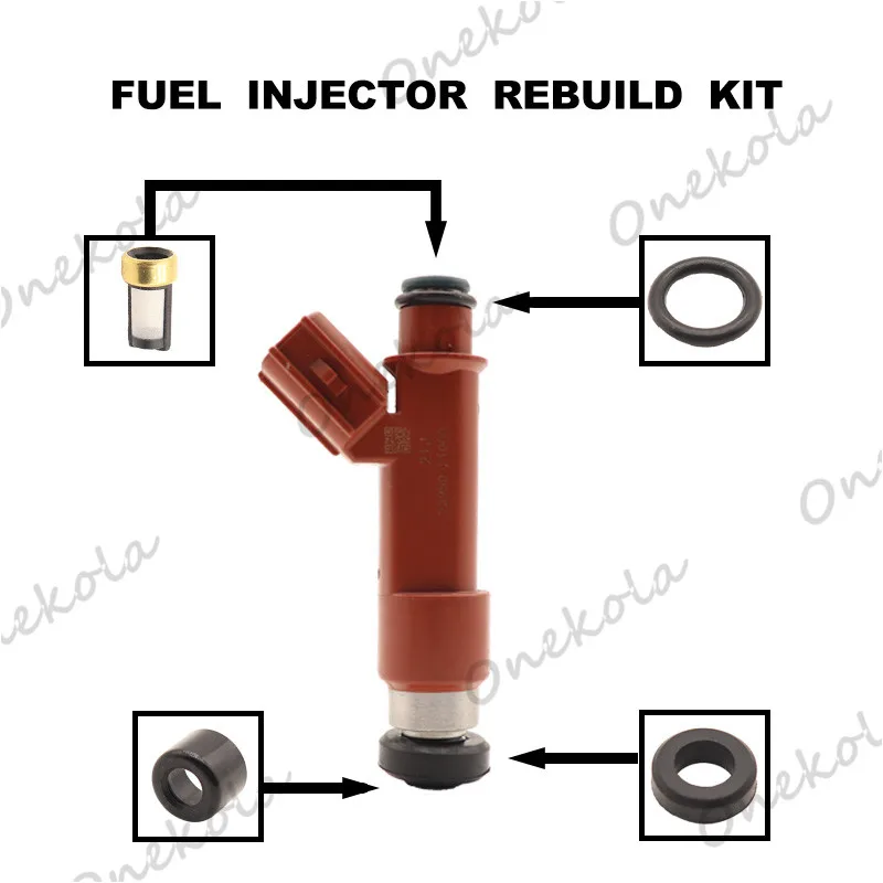 Fuel Injector repair kit Orings Filters for Yaris NCP90 NCP92 2NZFE 2005-2013  23250-21060 23209-21060