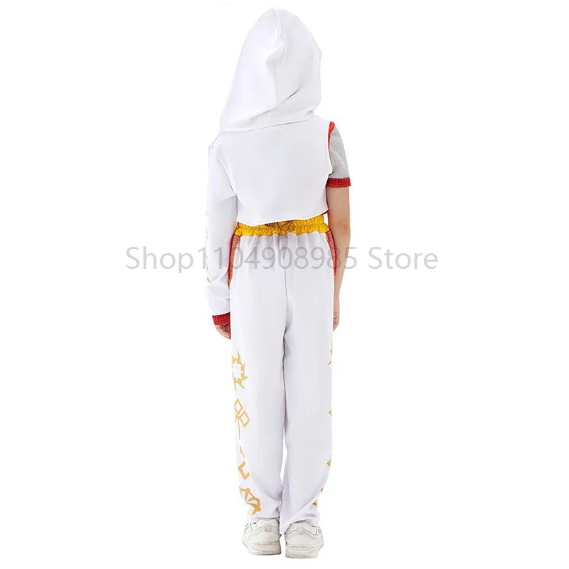 Children Zombie Vampires Cosplay Girls White Cheerleader Outfit Halloween Performance Costume Economic