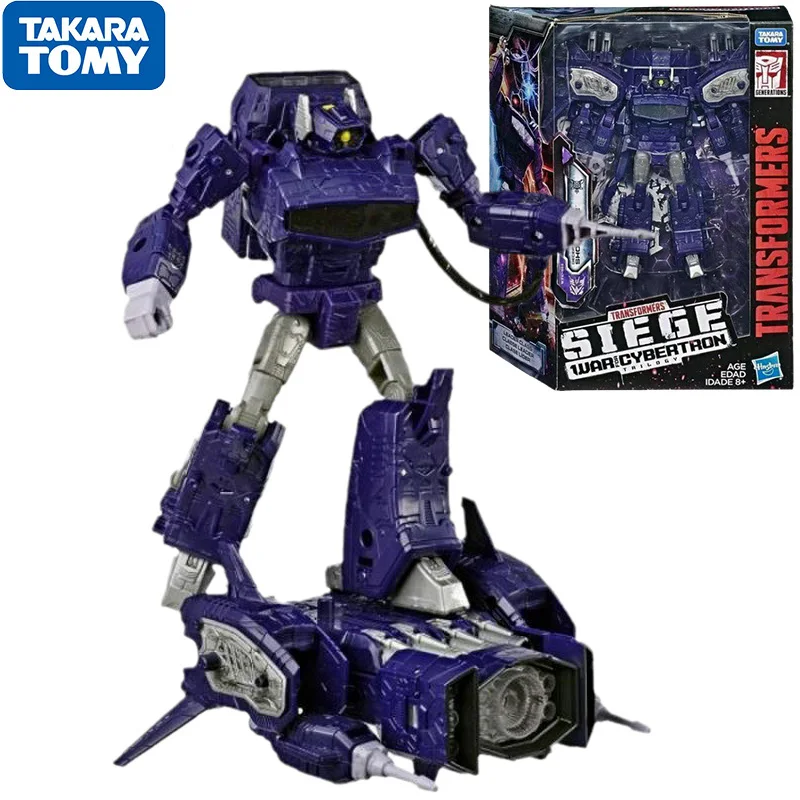 

Original Hasbro Transformers Shockwave War for Cybertron Siege Leader WFC-S14 Robot Anime Figure Action Model Collectible Toys