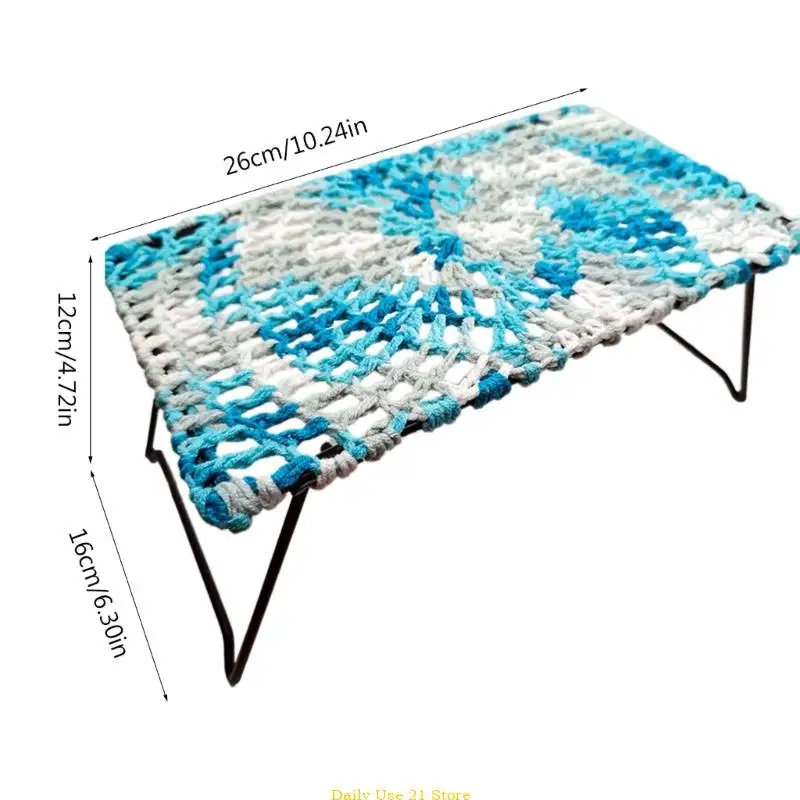 Crocheted Hammock Habitat Climbing Lizards,Geckos Climbing Rectangle Bed